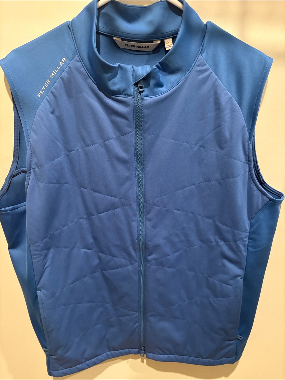 Peter Millar Blue Quilted Golf Vest